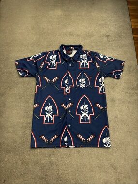 OAF Nation Patriot Pirate Skull Fireworks July 4th Independence Day Shirt